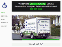 Tablet Screenshot of driscollplumbing.com